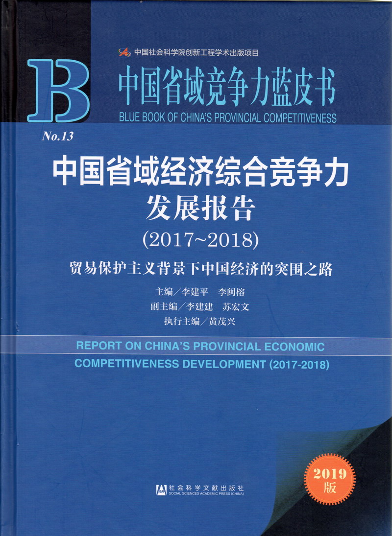 操成熟女人骚逼中国省域经济综合竞争力发展报告（2017-2018）